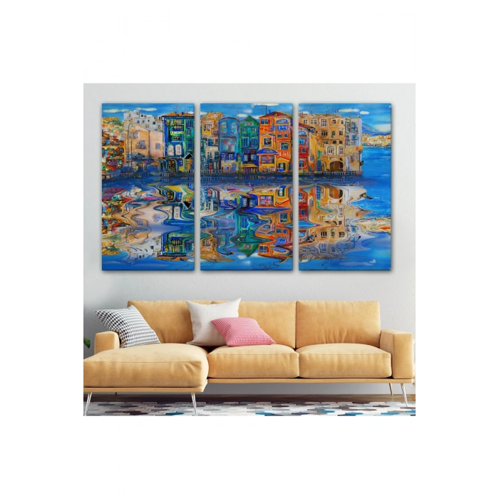 Amsterdam Hollada Şehir Yansıması Duvar Tablosu-1208