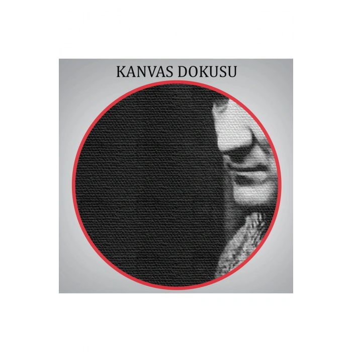 Atatürk Portre Tablosu Mustafa Kemal Atatürk Dikdörtgen Dekoratif Kanvas Tablo-FV-147