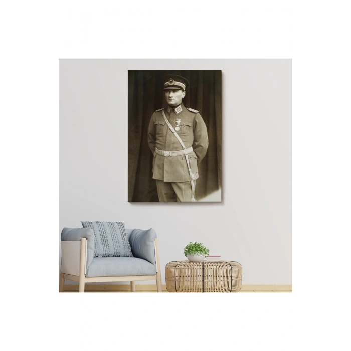 Atatürk Portre Tablosu Türkiye Cumhuriyeti Kurucusu Mustafa Kemal Atatürk Dekoratif Tablo-CU-73
