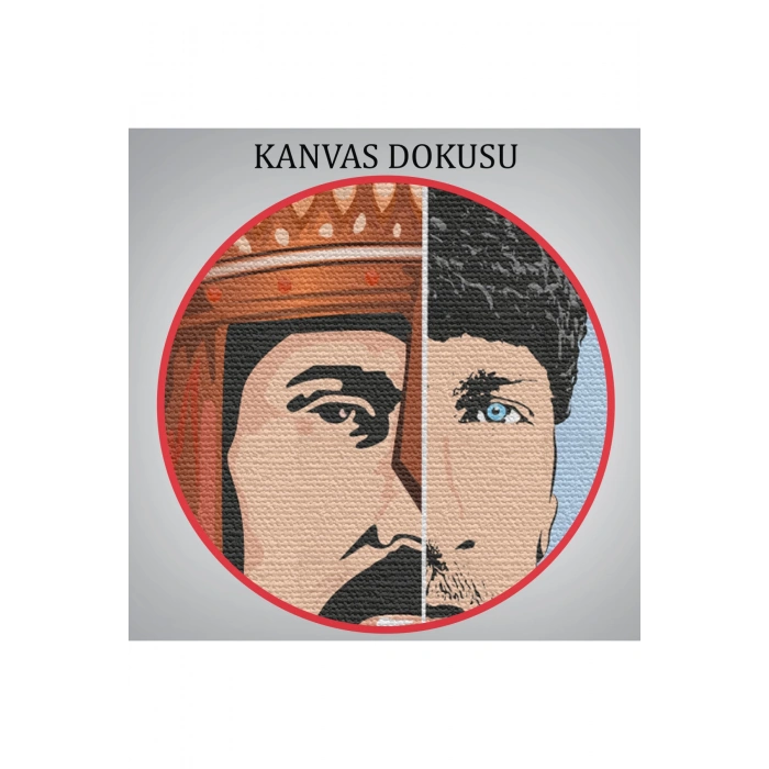 Atatürk Tablosu 30 Ağustos Zafer Bayramı Temalı Dekoratif Kanvas Tablo-DF-83