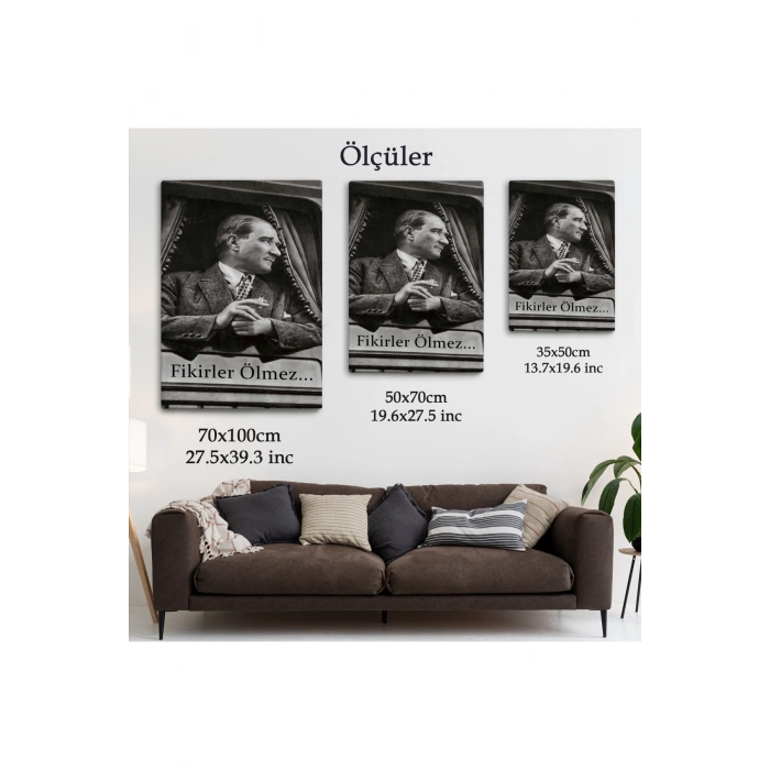 Atatürkün Doğu Ekspresinde Fotoğrafı Duvar Tablosu-6222