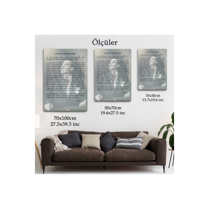 Atatürkün Gençliğe Hitabesi  Duvar Tablosu-6465