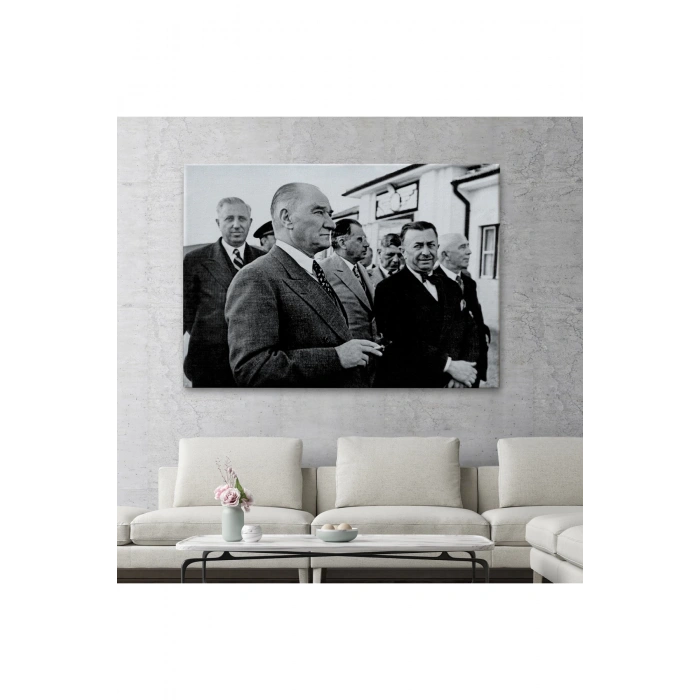 Atatürke Bakan Şükrü Kaya Dekoratif Duvar Tablosu-6637