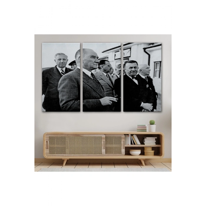 Atatürke Bakan Şükrü Kaya Dekoratif Duvar Tablosu-6637