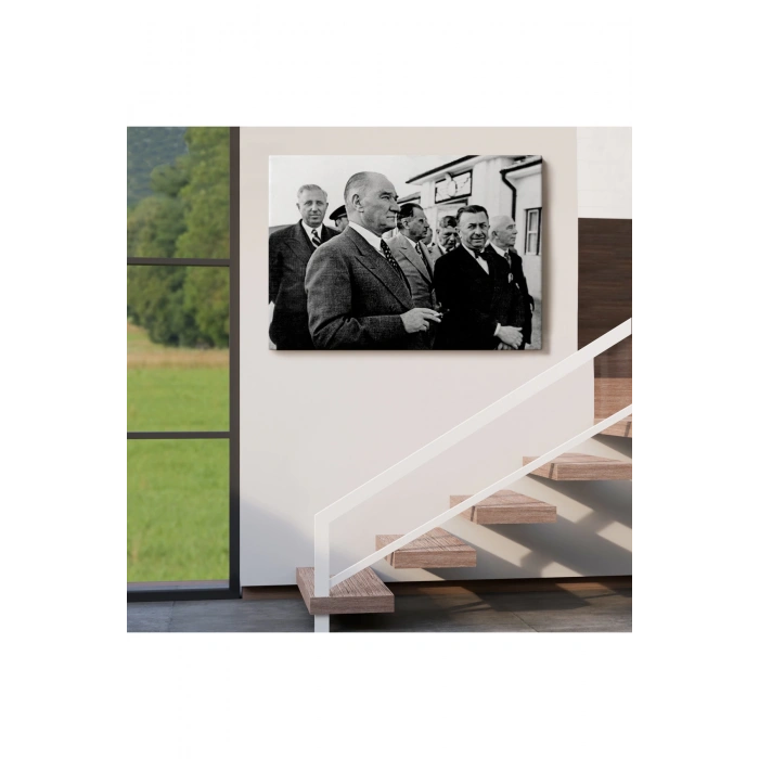 Atatürke Bakan Şükrü Kaya Dekoratif Duvar Tablosu-6637