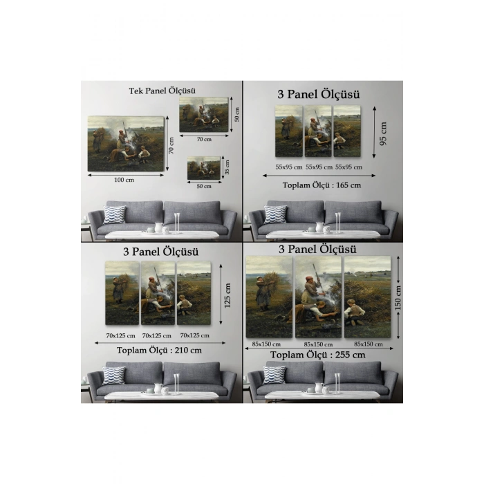 Ateş Yakmaya Çalışan Ukraynalı Köylüler Tablosu-6538