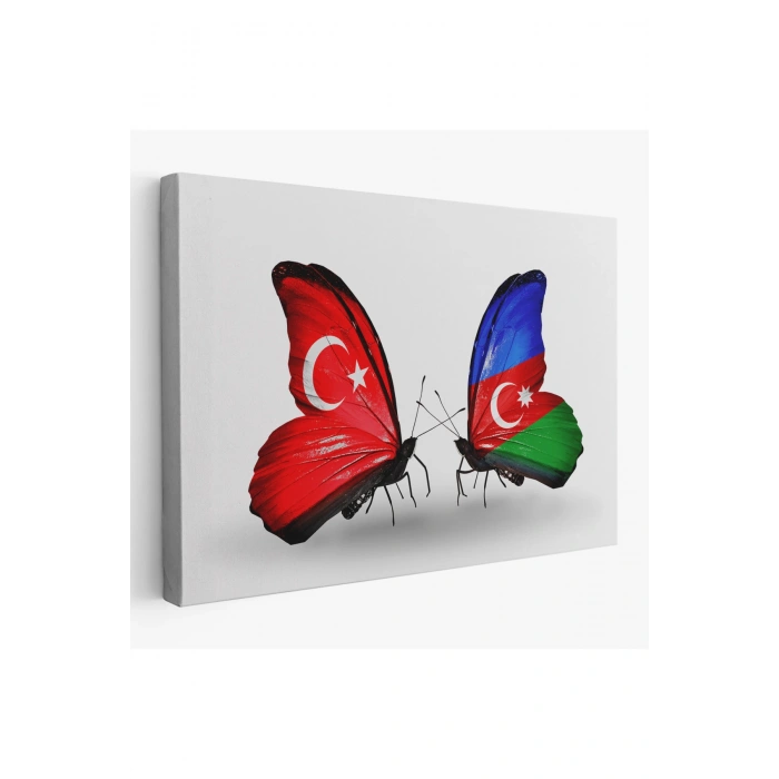Azerbaycan Türkiye Dekoratif Kanvas Tablo-6501