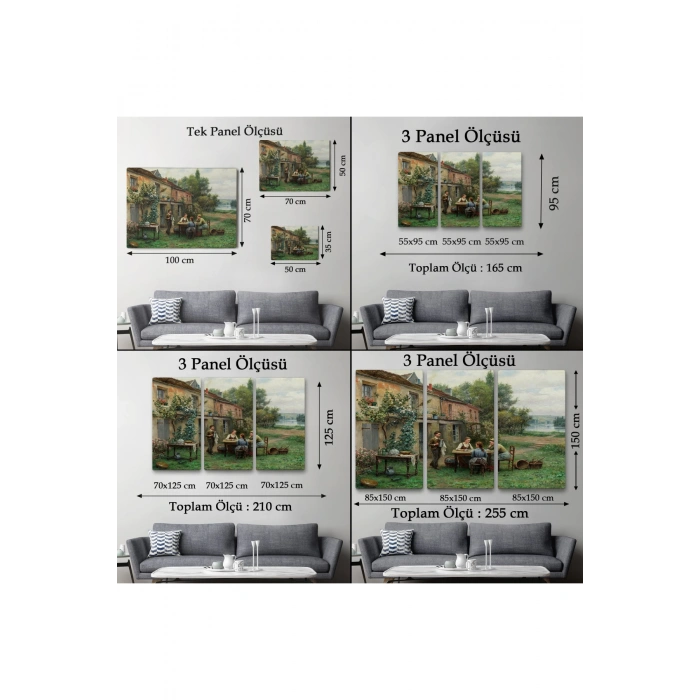 Bahçede Kahve Keyfi 19, Yüzyıl Tablosu-6529