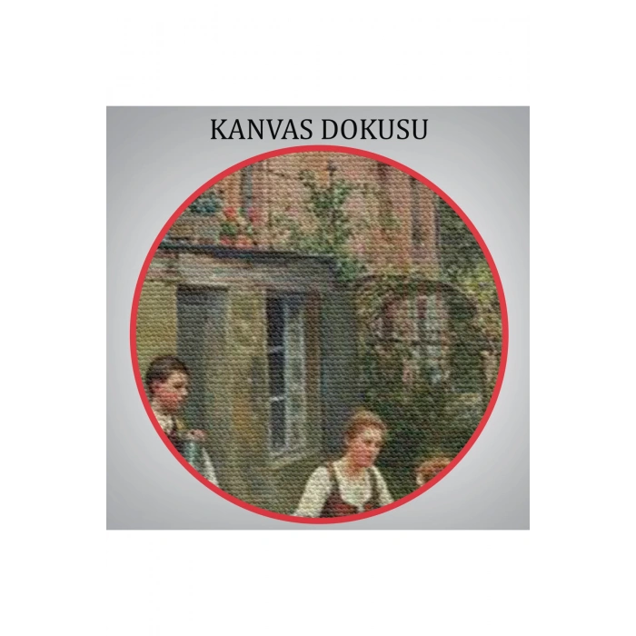 Bahçede Kahve Keyfi 19, Yüzyıl Tablosu-6529