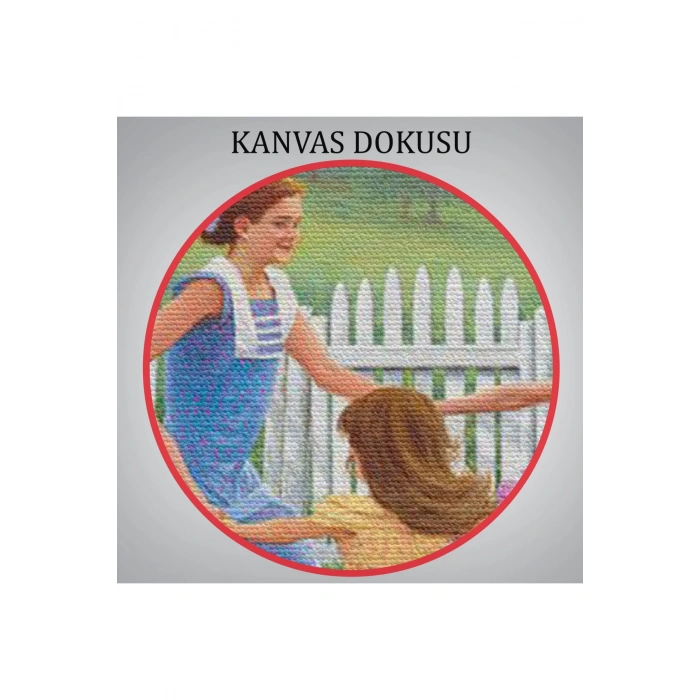 Bahçede Oynayan Kız Çocukları Tablosu-6532