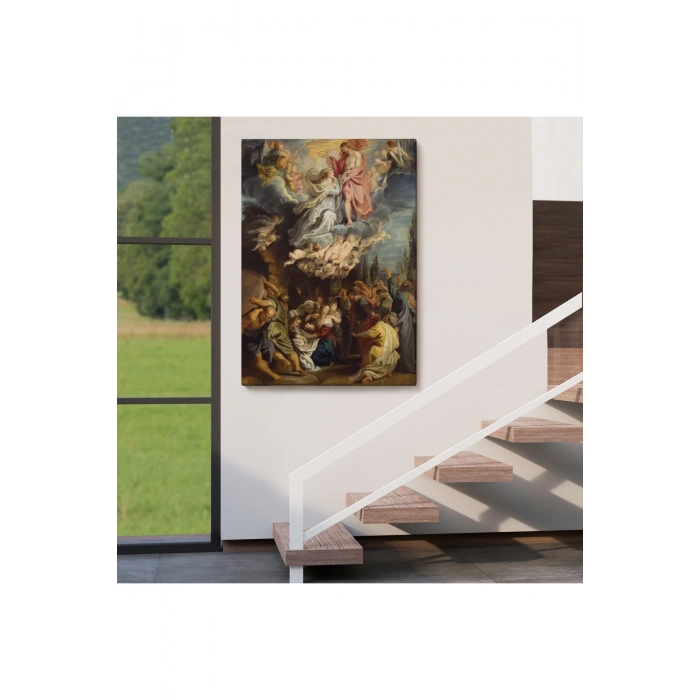 Bakire Taç Giyme TörenTablosu - Coronation of the Virgin 1644 Diego Velázquez -6473