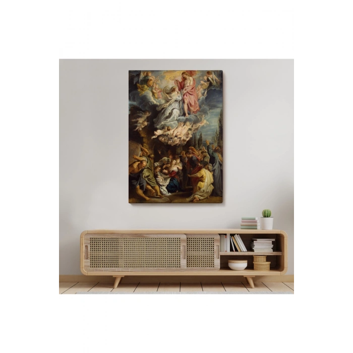 Bakire Taç Giyme TörenTablosu - Coronation of the Virgin 1644 Diego Velázquez -6473