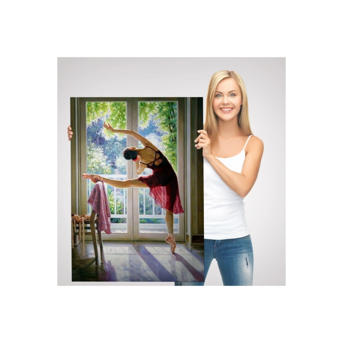 Bale Yapan Dansçı Kadın Duvar Tablosu-6428