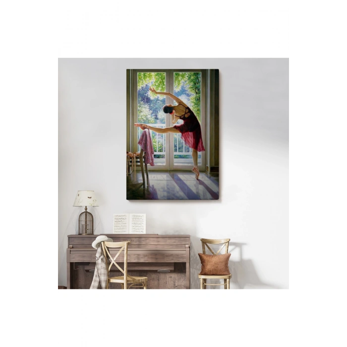 Bale Yapan Dansçı Kadın Duvar Tablosu-6428