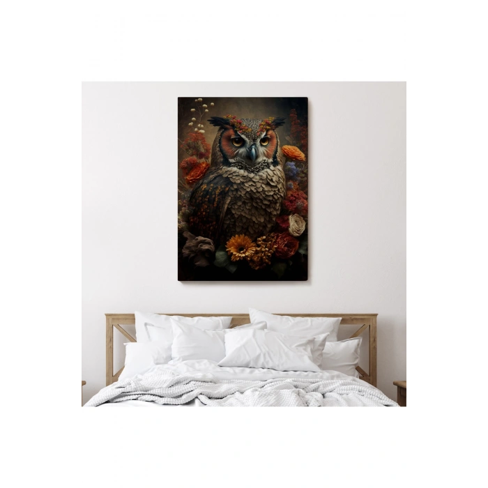 Baykuş Dekoratif Duvar Tablosu-6485