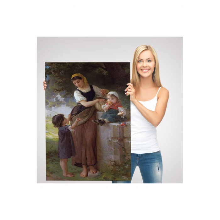 Bende İstiyorum Diyen Çocuk Dekoratif Duvar Tablosu-6238