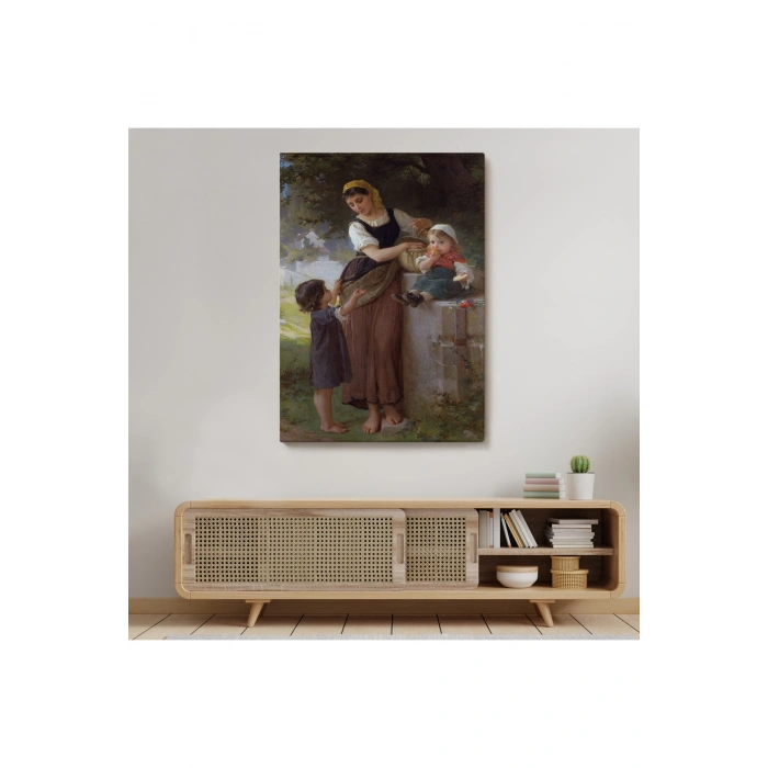 Bende İstiyorum Diyen Çocuk Dekoratif Duvar Tablosu-6238