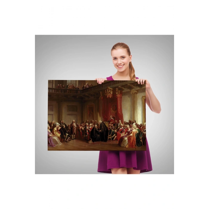 Benjamin Franklin Danışma Meclisi Huzuruna Çıkıyor Tablosu-6542