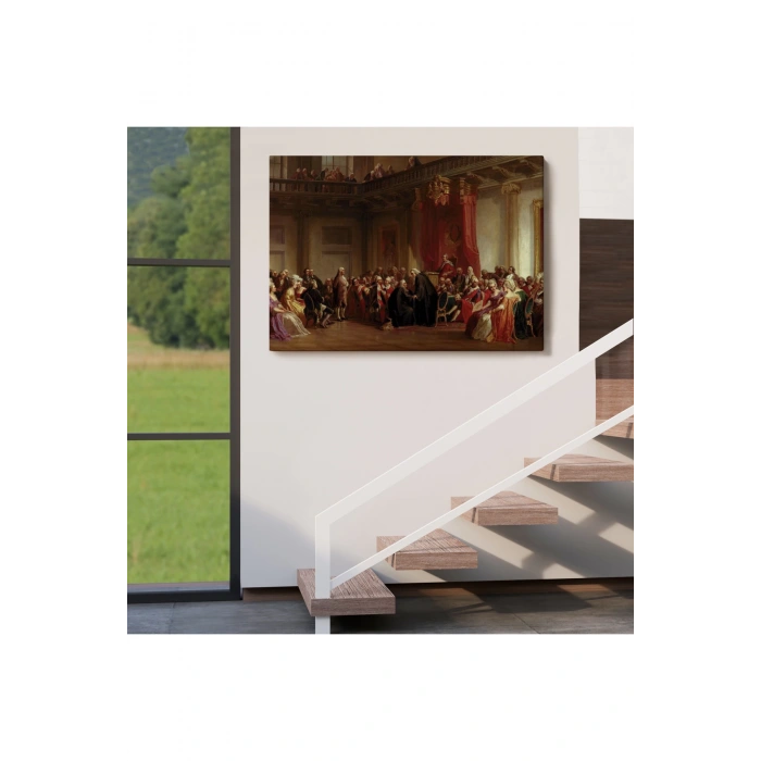 Benjamin Franklin Danışma Meclisi Huzuruna Çıkıyor Tablosu-6542