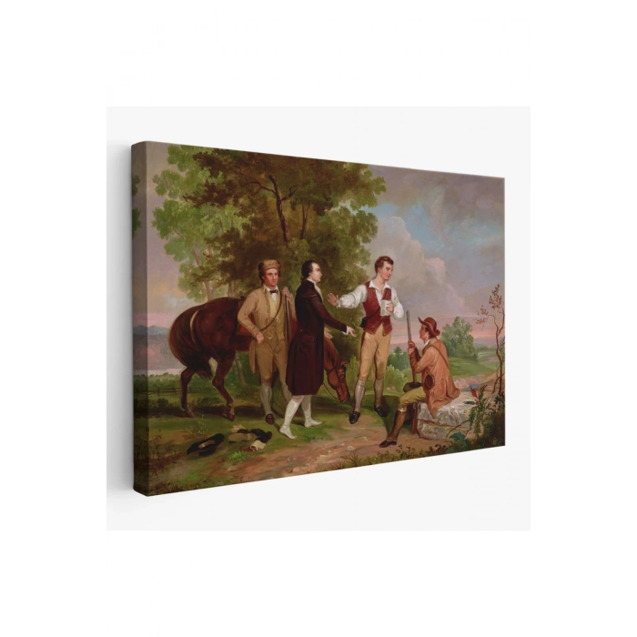 Binbaşı Andrénin Yakalanması Tablosu - The Capture of Major Andre - Asher Brown Durand-6545