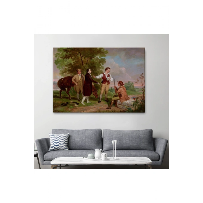 Binbaşı Andrénin Yakalanması Tablosu - The Capture of Major Andre - Asher Brown Durand-6545