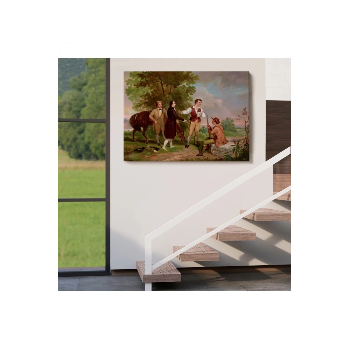 Binbaşı Andrénin Yakalanması Tablosu - The Capture of Major Andre - Asher Brown Durand-6545