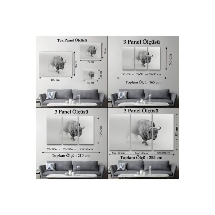 Bizon  Dekoratif Kanvas Tablo 1160