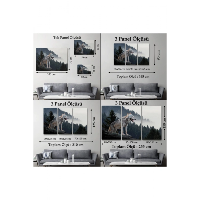 Bozkurt Dekoratif Kanvas Tablo 1148