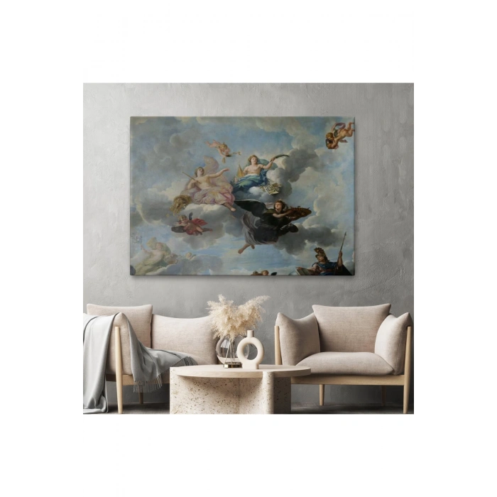 Bulutlaların Üzerindeki Melekler Rönesans Tablosu - Antoine Hoarse Zenith-6582