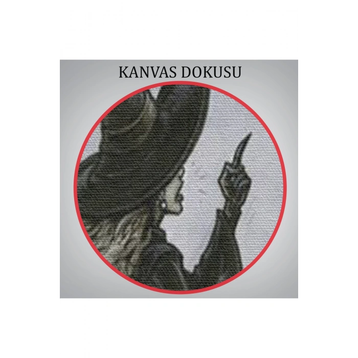 Cadı Süpürgesi ile Uçan Kara Kedi Tablosu, Witches Halloween-6353