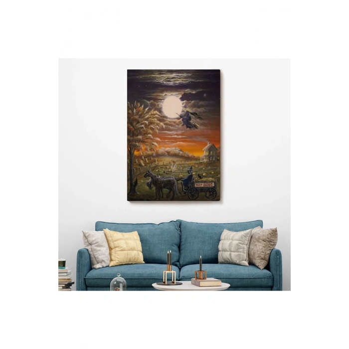 Cadılar Bayramı Helloven Dekoratif Duvar Tablosu -6251