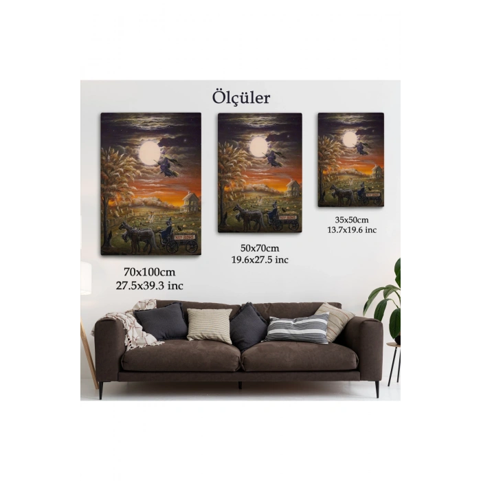 Cadılar Bayramı Helloven Dekoratif Duvar Tablosu -6251