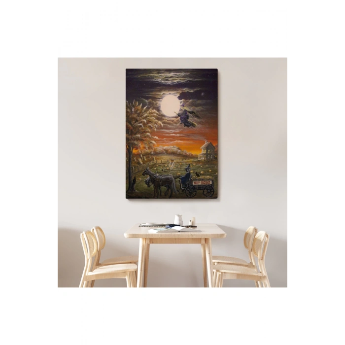 Cadılar Bayramı Helloven Dekoratif Duvar Tablosu -6251