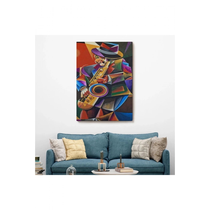 Cazz Sanatçısı Dekoratif Duvar Tablosu-6493