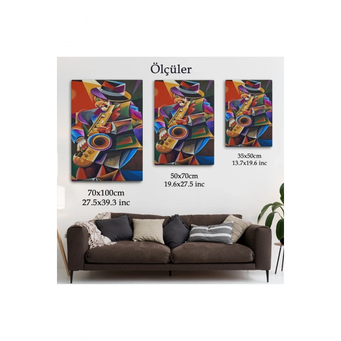 Cazz Sanatçısı Dekoratif Duvar Tablosu-6493