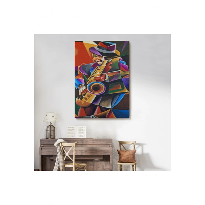 Cazz Sanatçısı Dekoratif Duvar Tablosu-6493