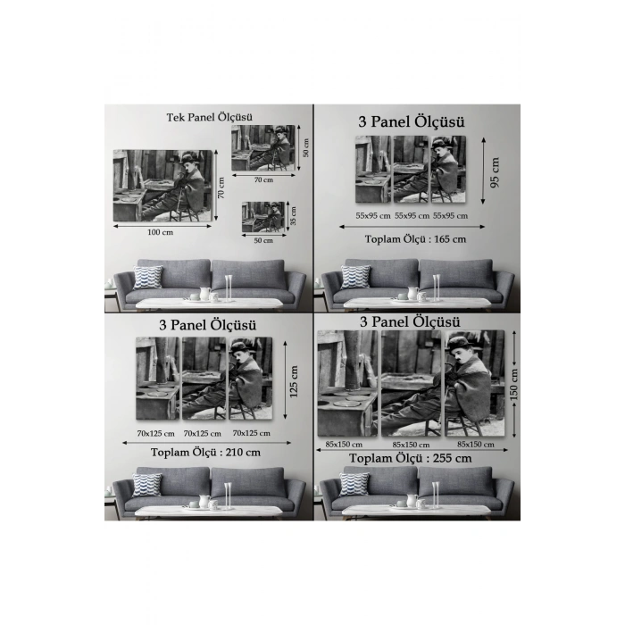 Charlie Chaplin Tablosu-6619