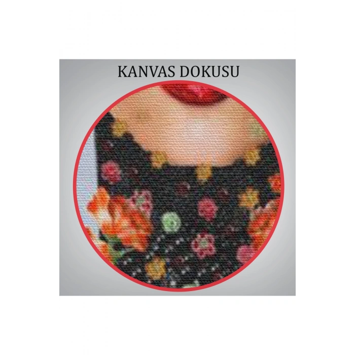 Çiçek ve Kadın Temalı Dekoratif Duvar Tablosu-6338