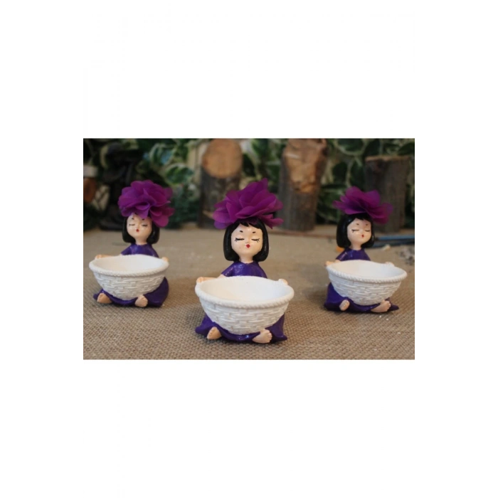 Cici 6 Adet Lokumcu Kız Kahve Yanı Sunum Lokumluk
