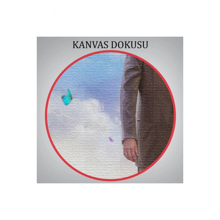 Çocuk Bayramı Temalı Mustafa Kemal Atatürk ve Çocuklar DekoratifTablo(TEK PARÇA)-DF-84