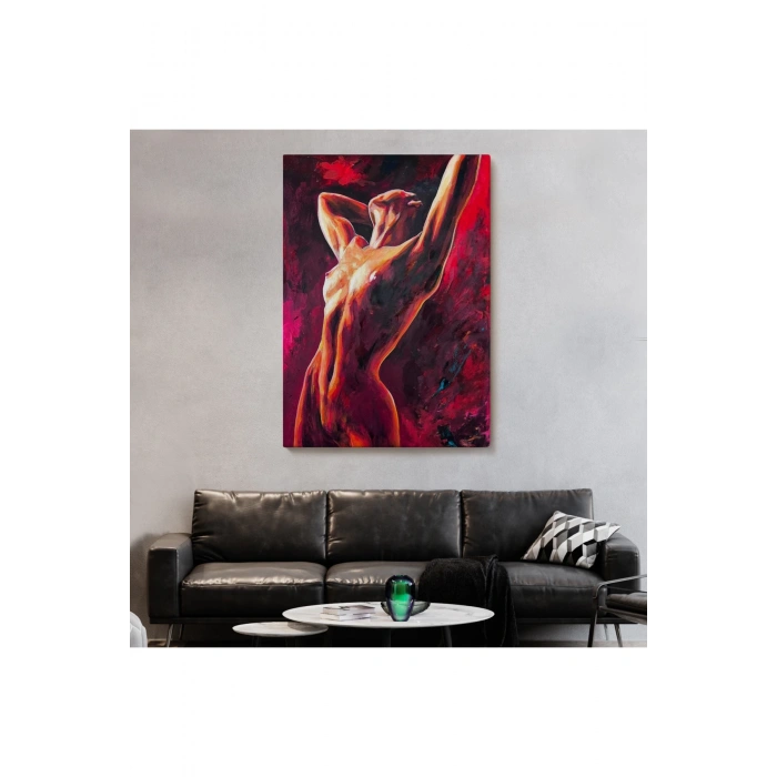 Dans Eden Çıplak Kadın Dekoratif Duvar Tablosu-6399