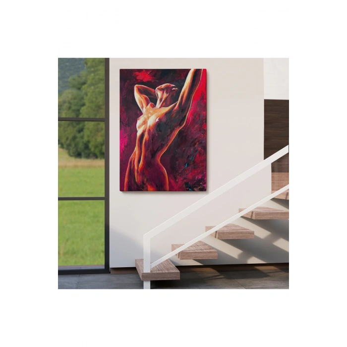 Dans Eden Çıplak Kadın Dekoratif Duvar Tablosu-6399