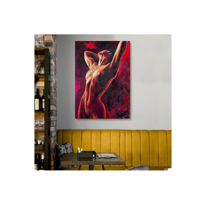 Dans Eden Çıplak Kadın Dekoratif Duvar Tablosu-6399