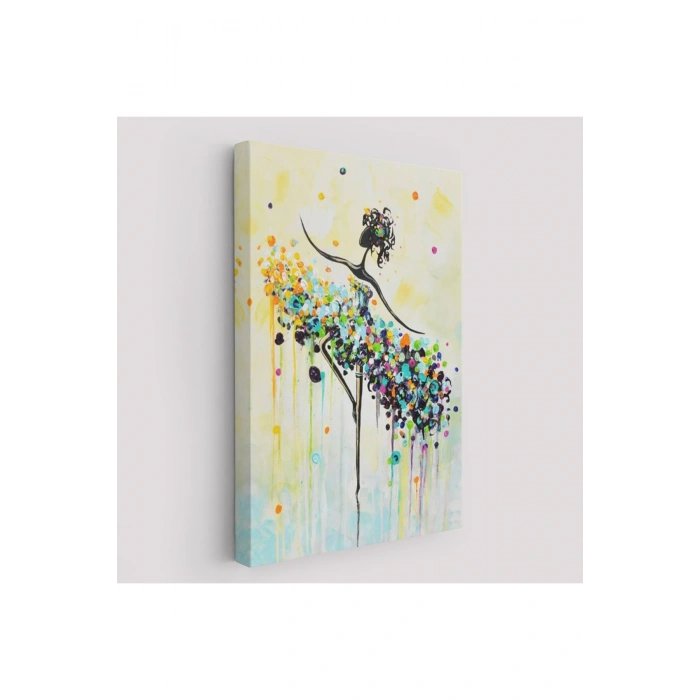 Dans Eden Kadın Dekoratif Duvar Tablosu-6332