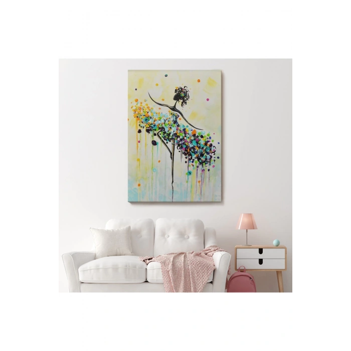 Dans Eden Kadın Dekoratif Duvar Tablosu-6332