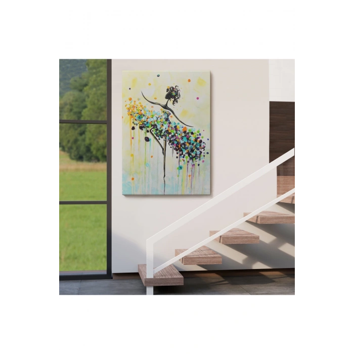 Dans Eden Kadın Dekoratif Duvar Tablosu-6332