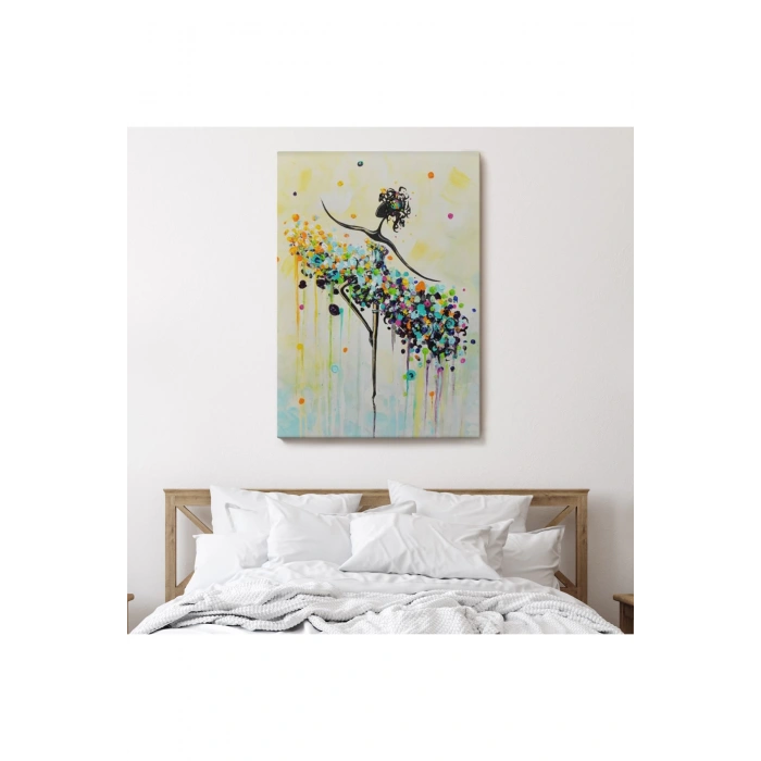 Dans Eden Kadın Dekoratif Duvar Tablosu-6332