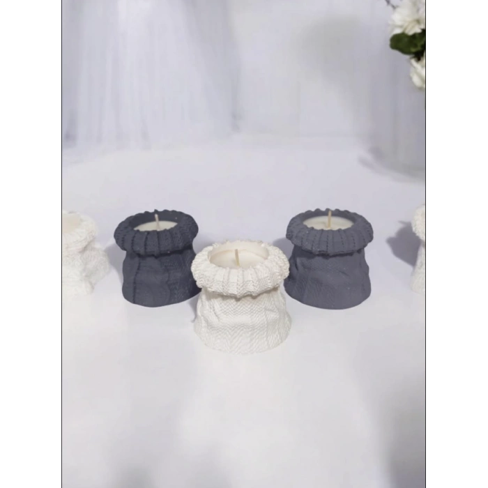 Dekoratif Çorap Mum Seti 3lü