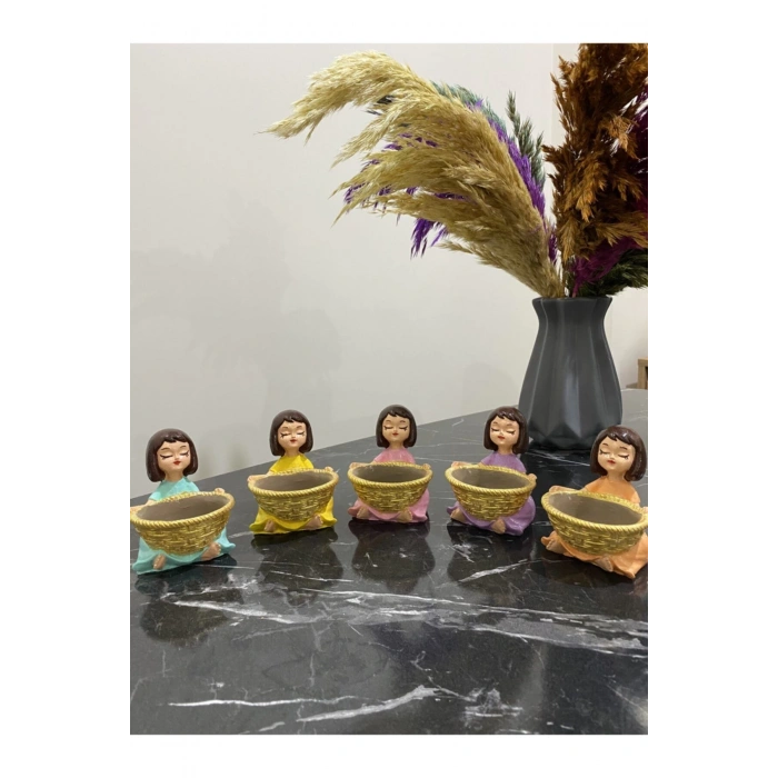 Dekoratif Lokumcu Kız 5li