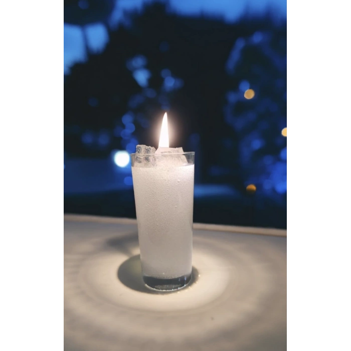 Dekoratif Rakı Jel Mum